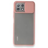 BSSM Xiaomi Mİ 11 Lite Palm Buzlu Kamera Sürgülü Silikon Pembe Kılıf