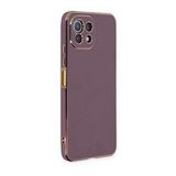 BSSM Xiaomi Mi 11 Lite Volet Silikon Mor Kılıf
