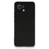 BSSM Xiaomi Mi 11 Nano İçi Kadife Siyah Silikon Kılıf