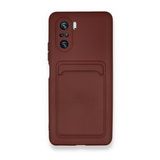 BSSM Xiaomi Mi 11İ Kelvin Kartvizitli Silikon Bordo Kılıf