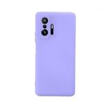 BSSM Xiaomi Mi 11T Pro Nano İçi Kadife Silikon Lila Kılıf