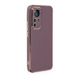 BSSM Xiaomi Mi 12T Pro Volet Silikon Mor Kılıf