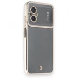 BSSM Xiaomi Poco M5 Liva Lens Silikon Beyaz Kılıf