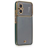 BSSM Xiaomi Poco M5 Liva Lens Silikon Yeşil Kılıf