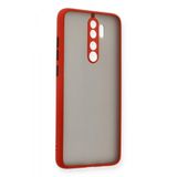 BSSM Xiaomi Redmi Note 8 Pro Montreal Silikon Kapak Kırmızı Kılıf