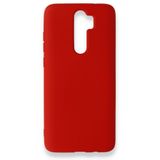 BSSM Xiaomi Redmi Note 8 Pro Nano İçi Kadife Silikon Kırmızı Kılıf