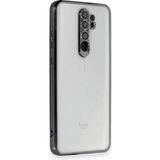 BSSM Xiaomi Redmi Note 8 Pro Razer Lensli Silikon Siyah Kılıf