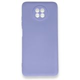 BSSM Xiaomi Redmi Note 9 5G Nano İçi Kadife Silikon Lila Kılıf