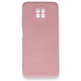 BSSM Xiaomi Redmi Note 9 5G Nano İçi Kadife Silikon Pembe Kılıf