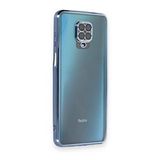 BSSM Xiaomi Redmi Note 9 Pro Razer Lensli Silikon Açık Mavi Cep Telefonu Kılıfı