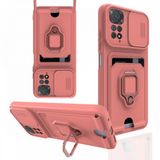 BSSM Zuma Kartvizitli Yüzüklü Silikon - Pembe Xiaomi Redmi Note 11 Kılıf