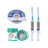 Bst-506 Krem Lehim Sıvı Lehim Solder Paste 50gr Lehim Emme Temizleme Teli 3,0mm Cp-3015
