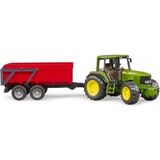 Bst Bruder John Deere Traktör+ Kırmızı Römork Cocuk Hediyesi