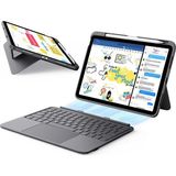 Bst Esr Apple Ipad Air 11 Flex Klavyeli Tablet Kılıfı Tablet Hediyesi - Gri