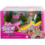 Bst Mattel Barbie Stacie Go Kart Yapıyor Oyun HRM08 Cocuk Hediyesi - Çok Renkli