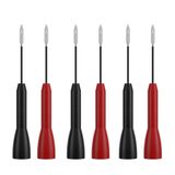 Bstenky 6 Adet 2 mm ila 1 mm Test Probları Pimleri, Yalıtım Piercing İğnesi Pimi Tahrip Edici Olmayan Multimetre Test Probu 600 V 10 A tl71 tl75 Multimetre için