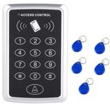 BSTUOKEY Kapı erişim kontrolü tuş takımı, tek başına şifre RFID okuyucu+giriş ev güvenlik erişim denetleyicisi için 5 adet Keyfob anahtarlık