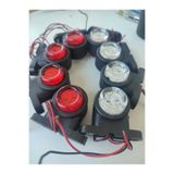 BT LED 10 adet 6+6 LED'li mini takoz LED (kırmızı-beyaz) kamyon TIR aksesuar dorse lambası - 12/24 volt