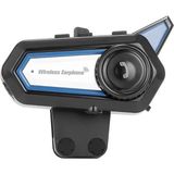 BT31 Yeni Sürüm 1.000 Mah Batarya Intercom Motor Kurye Kask Kulaklık 5.0 Bluetooth - Siyah