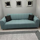 Btf Home Jakarlı 3 Kişilik Lastikli Koltuk Kılıfı Çekyat Koltuk Örtüsü Streç Esnek Kanepe Kılıfı - 180 x 230 cm - Mint Yeşili
