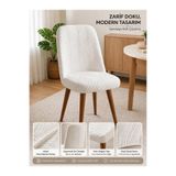 BTF HOME Likralı Oval Sandalye Kılıfı Büyük Boy Yuvarlak Uyumlu yıkanabilir Esnek Sandalye Örtüsü