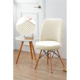 BTF HOME Likralı Oval Sandalye Kılıfı Yuvarlak sandalye Örtüsü mekropetek Sandalye Kılıfı