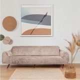 Btf Home Streç Lastikli Kadife 3 Kişilik Koltuk Örtüsü | Kanepe Kılıfı| Çekyat Örtüsü| Koltuk Kılıfı - Sütlü Kahve - 180 x 230 cm