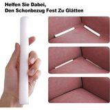 Btf Home Sünger Çubuk Koltuk Örtüsü Koltuk Kılıfı Oval Sandalye Örtüsü Sıkıştırma Aparatı 11 Adet - 180 x 240 cm - Beyaz