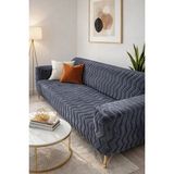 Btf Home Yumuşacık Welsoft Lastikli 3 Kişilik Koltuk Örtüsü Kaymaz Esnek ve Yıkanabilir Koltuk Kılıfı - 180 x 230 cm - Antrasit