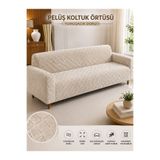 BTF HOME Yumuşacık Welsoft Lastikli 3 Kişilik Koltuk Örtüsü | Kaymaz, Esnek ve Yıkanabilir Koltuk Kılıfı