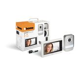 Bticino 317913 Easy Kit Bir Aile İçin Temel Görüntülü İnterkom, Takılabilir 2 Kablo İle: 1 Harici Düğme, Zil Ve Kamera, Eller Serbest Sistemli 1 Dahili Monitör 7 İnç (17,8 Cm)