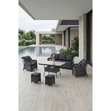 Btk Concept Datça Rattan Bahçe Mobilyası 3+1+1 Antrasit/masalı Naturel