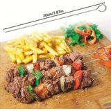 Btl Otomotiv 10\'lu Paslanmaz Çelik Şiş Seti (20 Cm) - Airfryer & Mangal - Krom