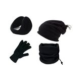 Btl Store Polar Boyunluk-bere-kulaklık Ve Yün Eldiven 4'lü Set Siyah
