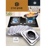 Btm Home 10 Adet Ocak Üstü Leke Önleyici Yıkanabilir Isıya Dayanıklı Izgara Koruyucu Folyo