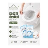 btm home 2'li Tek Kullanımlık Klozet Naylonu | Hijyenik Tuvalet Örtüsü Seyahat İçin Pratik