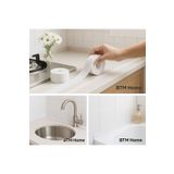 btm home 3,2 Metre Su Geçirmez Kendinden Yapışkanlı Lavabo Küvet Kenar Bandı – Sızdırmaz Banyo Bandı