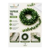 btm home Doğalgaz Borusu Süsü 7 Metre Tel Yaprak Şerit Yapay Taç Sarmaşık Çiçek Süsü
