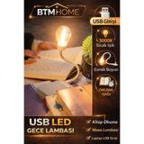 btm home Masa Lambası Esnek Okuma Işığı Gece Lambası Taşınabilir Laptop Powerbank Uyumlu