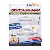 btm home Şeffaf Çizik Koruma Bandı 5 Adet Araç Kapı Kolu Koruyucu Güçlü Yapışkan Film
