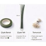 Btm Home Şönil Çiçek Yapım Seti Tel-Tomurcuk-Band