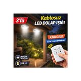 btm home Uzaktan Kumandalı 3’lü LED Dolap Işığı Kablosuz Pilli Raf Mutfak Gardırop Aydınlatma