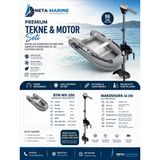 BTM MX-250 Aluminyum Tabanlı Şişme Bot + Mako Shark 86LB Elektrikli Fırçası AE250 Motor