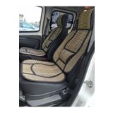BTM OTOMOTİV Oto Hasır Bambu Minder Ön İkili Takım Bel Destekli Terletmez WF-1022 SİYAH