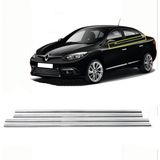 BTM Otomotiv Renault Fluence Uyumlu Cam Çıtası Krom 4 Parça 2010-