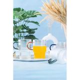 Btmhome 4 Lü Kurplu Cam Bardak Seti 350 Ml