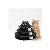 BTNES 3 Katlı Kedi Oyuncağı Oyun Kulesi - Hareketli Toplu İnteraktif Kedi Eğitim Ve Zeka Oyuncağı
