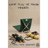 BTNES Kamp ve Plaj Koltuğu / Şezlong Minderi Katlanır Kamp Sandalyesi/katlanır Piknik Matı - Haki