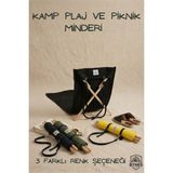 BTNES Kamp ve Plaj Koltuğu / Şezlong Minderi Katlanır Kamp Sandalyesi/katlanır Piknik Matı - Siyah