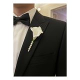 BTRENDY Gala Damat Yaka İğnesi,Yaka Çiçeği İnci Detaylı Şık Aksesuar
